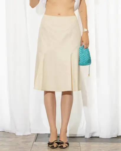 Deadstock Max Mara Silk Skirt