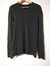 Used Label Under Construction Knit Sweater Tops Mens Size 48 Khaki Color Rare