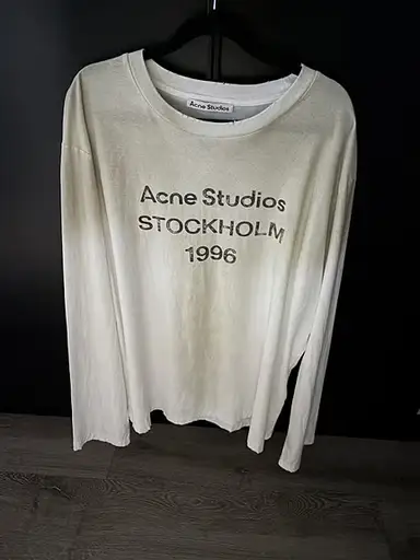 Acne Studios 1996 longsleeve white/sprayed