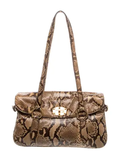 Snakeskin Shoulder Bag