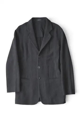 00's~ "EMPORIO ARMANI" Wool Viscose Convertible Collar 3B Jacket Made in ITALY