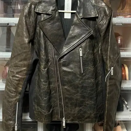 (급처)Carpe diem sheepskin leather jacket