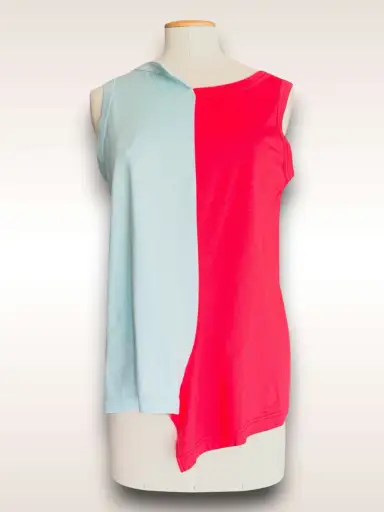 Yohji Yamamoto Top • Two Toned Tank Top SS 2004