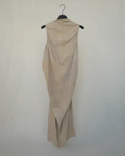 RICK OWENS SUED DRESS 'ISLAND SS13'