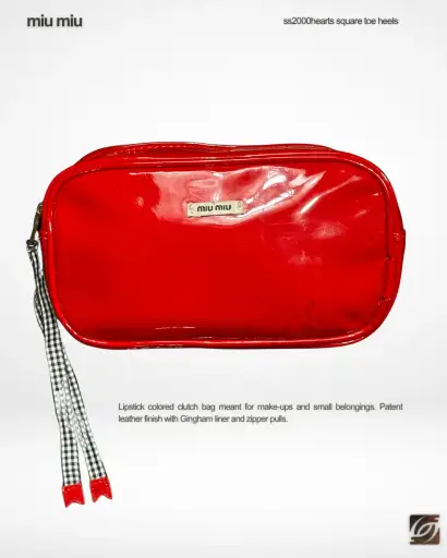 SS21 Patent Make-up Kit with Charm