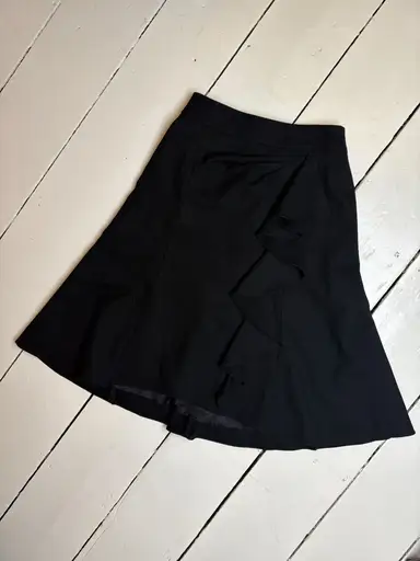 Wool mid length skirt 