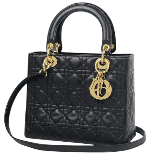 Christian Dior Black Leather Handbag (Pre-Owned)