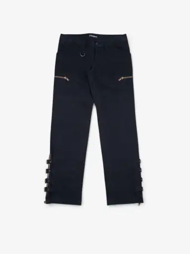 Dolce & Gabbana AW03 Multi-Buckle Bondage Biker Pants