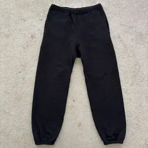 美品 SNOW PEAK スノーピーク PA-22SU403R Recycled Cotton Sweat Pants リサイクルコットン スウェットパンツ ブラック (L) ユニセックス