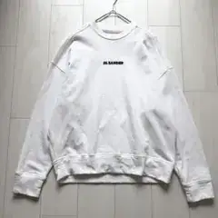 美品✨ジルサンダー ロゴプリント ドロップショルダー長袖スウェット S