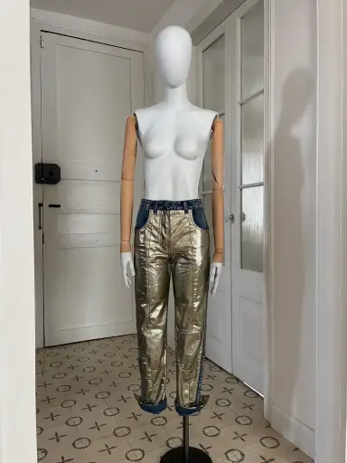 Louis Vuitton Spring 2018 Metallic Trousers