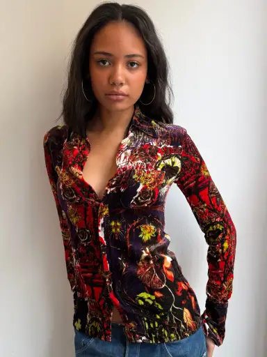 Jean Paul Gaultier Velour Shirt