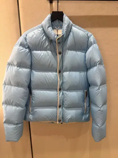 Chrome Hearts puffer jacket baby blue