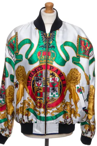 Kurtka bomberka Hermes Paris vintage M-XL, unisex