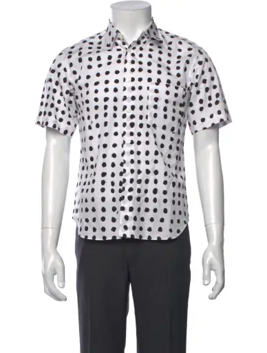 Polka Dot Print Short Sleeve Shirt