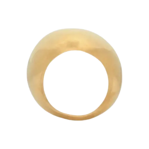 o1la1rc1a1025 Size: 07 / Oversized Egg Ring In Metal in Gold