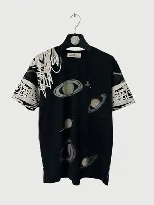 Vivienne Westwood  FW22 Saturn and Scribbles Oversized T-Shirt