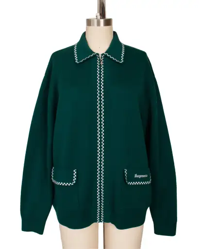 Supreme Checker Trim Cardigan