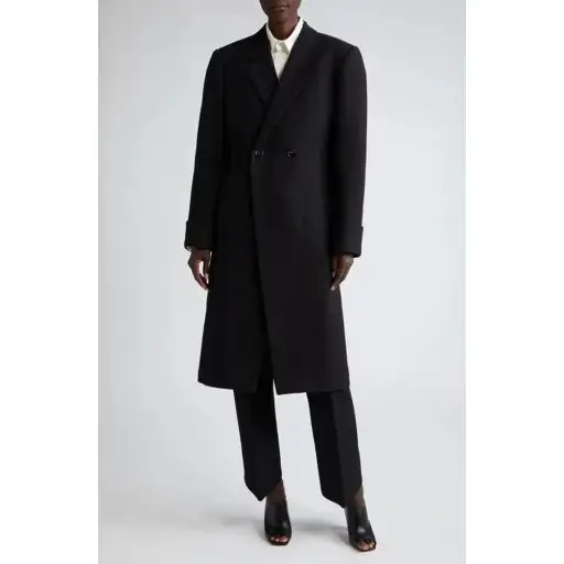 Bottega Veneta Structured Double Breasted Coa (Blazy Era)