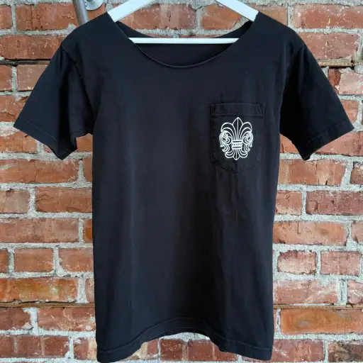 CHROME HEARTS VINTAGE NYC EXCLUSIVE FLEUR POCKET TEE ‘BLACK’