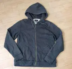 ビームス　パーカー　Ｌ　裏起毛　ダークグレー　ORIGINAL FABRIC