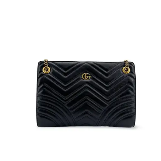 Gucci GG Marmont Accordion Matelasse Leather