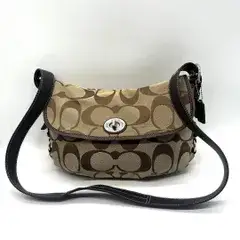 COACH Signature Flap Duffle Shoulder Bag