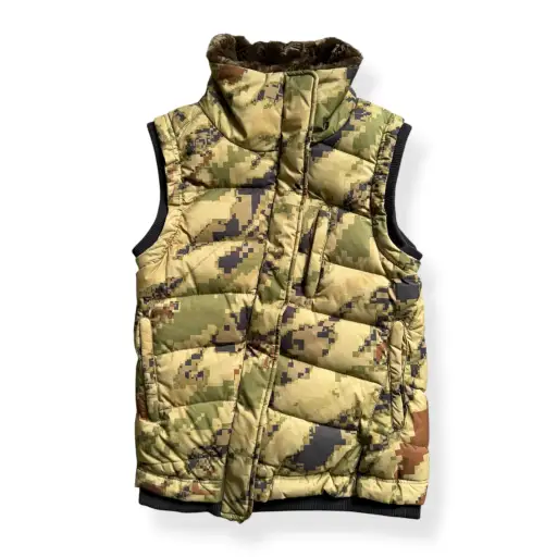 2000's Maharishi Digi Camo Asymmetric Zip Gilet (S)