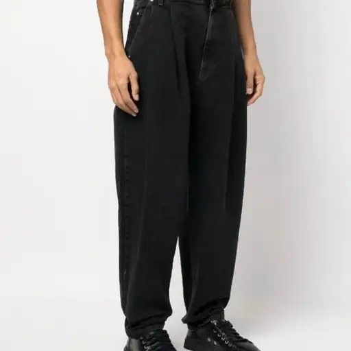 Hed mayner pleated denim pants