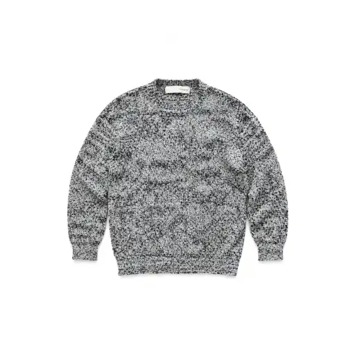 Isabel Benenato SS22 Textured Cotton Knit Sweater Black M