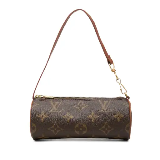 Brown Louis Vuitton Monogram Papillon Pochette Handbag