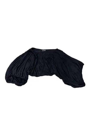 Fendi Asymmetrical Puff Sleeve Crop Top