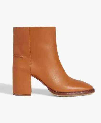 Botki Chloé Edith, skóra cielęca camel, obcas 75 mm, rozmiar 38 (odpowiada 37)