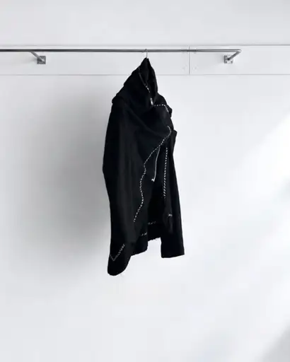 F/W2003  Comme des Garçons - stitch asymmetrical zip jacket