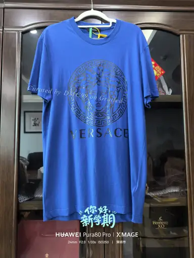 Versace Royal Blue Medusa T-Shirt