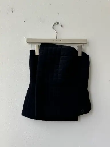 Chanel Black Asymmetrical Puffed Wrap Corset