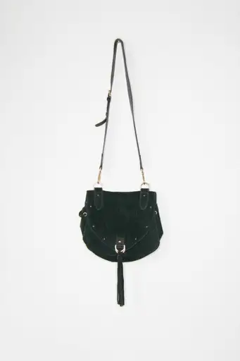 See By Chloe Suede Crossbody Handbag - Dark Green