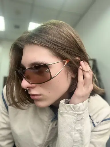 Vintage Authentic Versace Shield Sunglasses Medusa