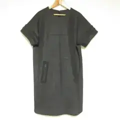 HaaT ISSEY MIYAKE ハート イッセイミヤケ ショートスリーブ ダンボールニット ワンピース サイズ3 グレー レディース 春 夏 秋 冬 中古 古着 USED 美品