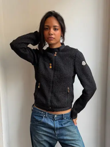 Moncler Black Textured Jacket