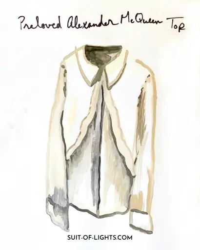 Preloved Designer Alexander McQueen Silk Blouse