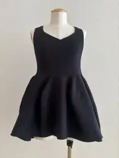 CFCL POTTERY SLEEVELESS TOP ブラックニット
