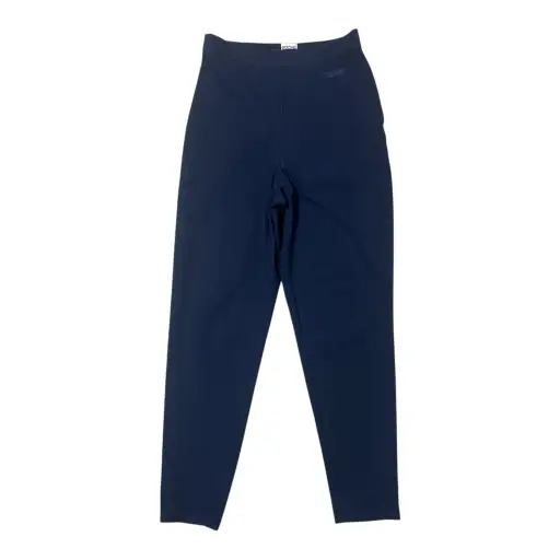 VINTAGE MOSCHINO NAVY EMBROIDERED TROUSERS