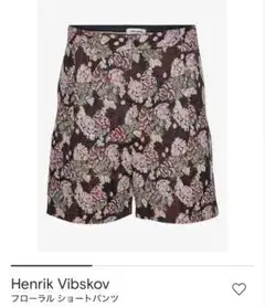 HENRIK VIBSKOV フローラル　ショートパンツ　鶏　ジャガード　美品