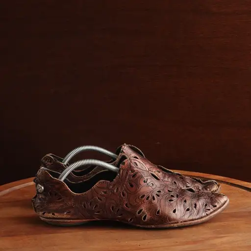 CYDWOQ Shoes Womens SZ EU 38 US 8 Brown Luxor Victorian Handcrafted Luxury MiUSA