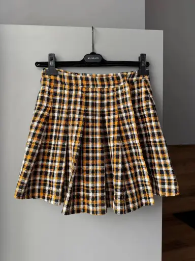 Alexander McQueen MCQ Mini Check Skirt