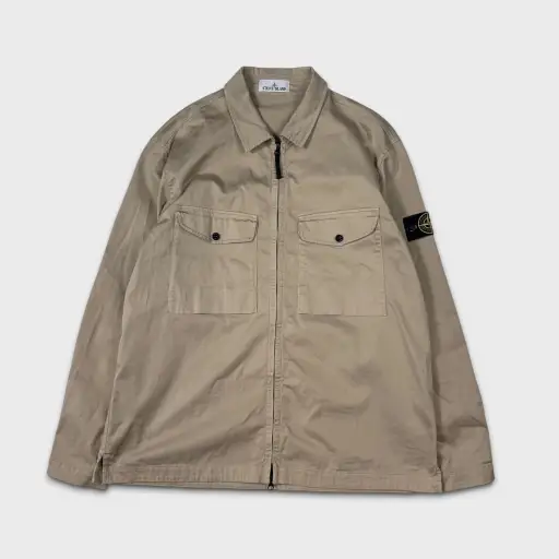 Stone Island Sand Full Zip Overshirt 3XL