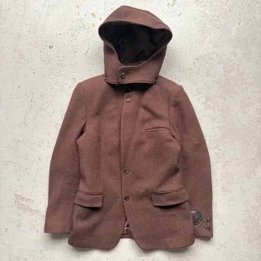 Undercover Detachable Hooded Wool Blazer (3)