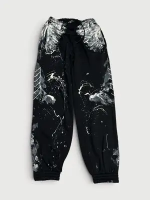 Balenciaga FW21 Afterworld Painted Track Pants