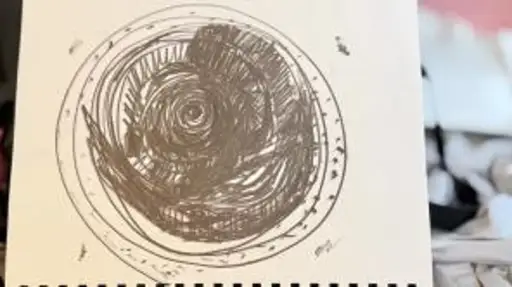 Original artwork with felt pen